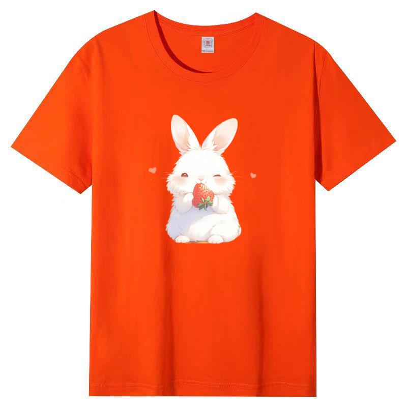 Summer New Short-sleeved T-shirt Female Cotton Loose Korean Cartoon Printing Half-sleeved Blouse