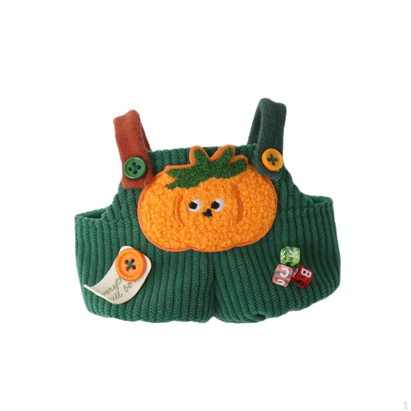 

Плюшевый кукольный комбинезон из хлопка, одежда своими руками, аксессуары, одеваемся, очаровательный наряд 15cm pumpkin