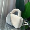 Winter Fashion Faux Fur Shoulder Bag for Women Plush Square Tote Bag Elegant Furry Crossbody Purse