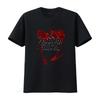 Gothic Streetwear Blood Splatter Problem Solved Slogan Print T Shirt Vintage Washed Fashion Designer Clothes Breathable