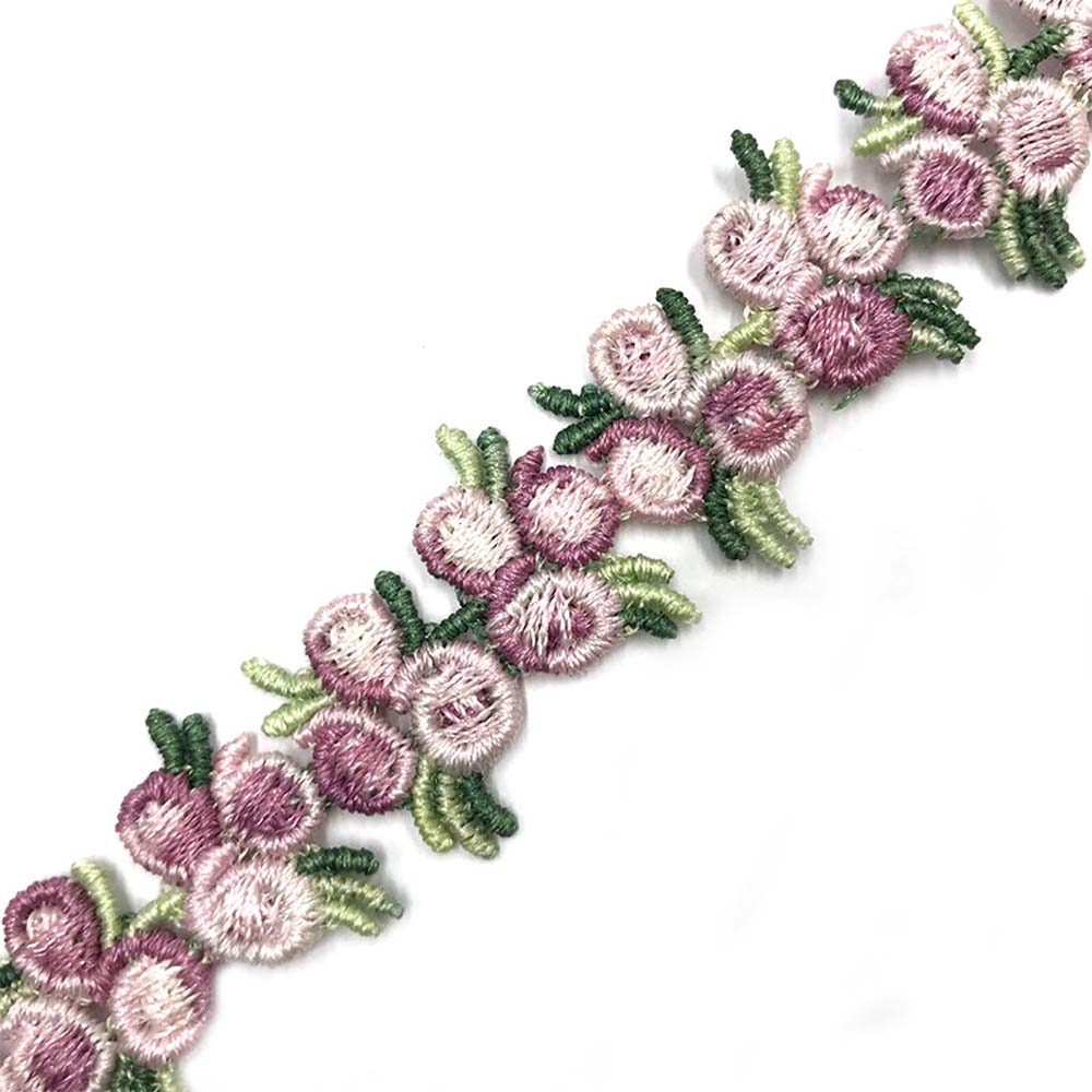 Dress Decoration Flower Embroidered Garment Accessories Lacework Polyester Lace Apparel Sewing Lace