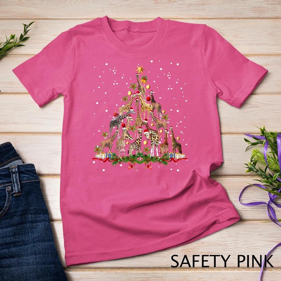 Funny Giraffe Christmas Tree Ornament Decor Gift Cute Unisex T-shirt 9 M