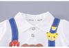 2026 Boys' Summer Stylish Bear Print Shorts Set - Trendy Two-Piece Outfit