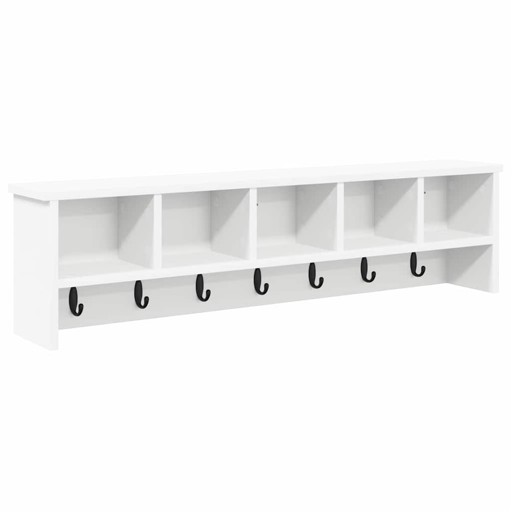 Wall Mounted Nightstand White 100 x 16 x 26 cm Engineered Wood