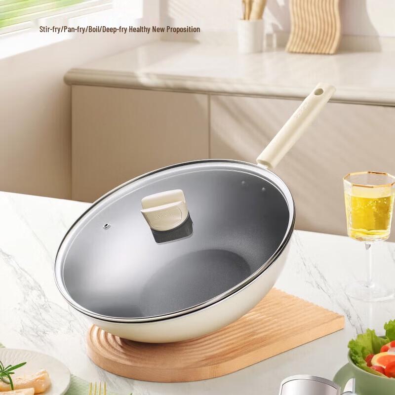 SUPOR 32cm Antibacterial Non-Stick Wok