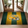 Green Bay Packers Design Crystal Velvet Rug Soft Decorative Mat for Bedroom Entrance