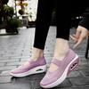 Fashion Women Casual Shoe Fashion Thick Bottom Single Shoes Summer Breathable Hollow Out Mesh Shoes Light Walking Women's Platform Shoes