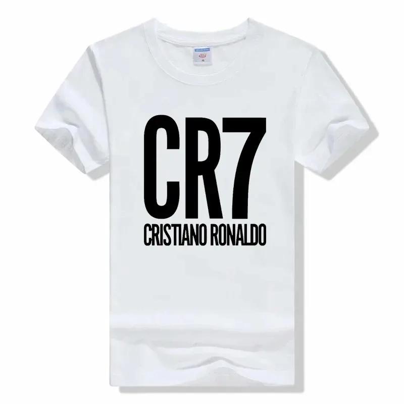 И WoSummer CR7 Футболка с коротким рукавом Топ Футболка Модный Повседневный для улицы Тренировочные Спортивные футболки Короткий рукав Толстовка