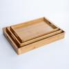 RuHan Japanese Style Bamboo Round Corner Tray