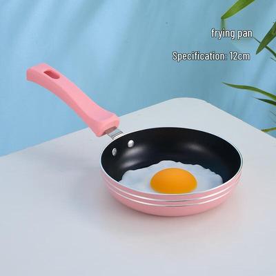 12cm Süßes Rosa Mini Antihaft-Pfannen-Set