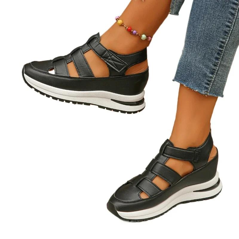 High Quality Closed Toe Women's Sandals Hot Selling Summer New Outdoor Commuting Thick Sole Plus Size Casual Sandals for Women