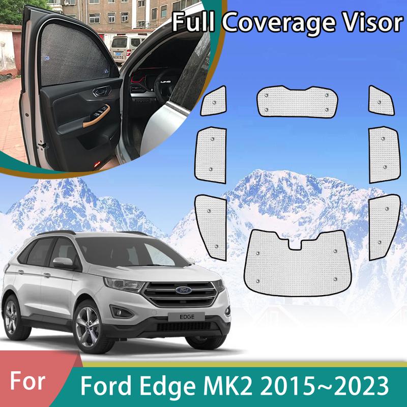 For Ford Edge Endura MK2 CD539 2015- 2018 Car Full Coverage Sunshades UV Protection Windshields Accessories Window Sunvisor