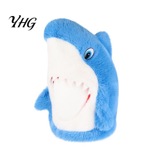 Comfortable Polyester Hood for Theme Parties Shark Hat Mask Adults/Kids, Funny Plush Headgear, Adjustable Costume Halloween Photo Prop Breathable