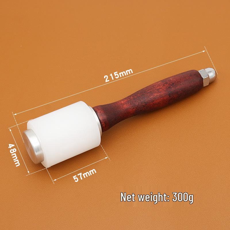 

T-shaped Wooden Handle Nylon Hammer for Leather Crafting - Carving, Stamping, Engraving, Hole Punching, and DIY.