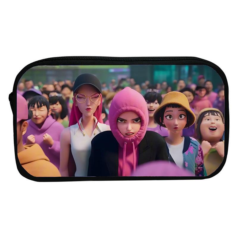 Kpop Łowcy Demonów Uczeń Piórnik Kreskówkowy Duża Pojemność Pudełko na Kredki Artykuły Papiernicze Torba do Przechowywania Kosmetyków dla Dziewczynki Prezenty