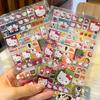 Hello Kitty Cute Fashion Cartoon Stickers Student DIY Cute Phone Case Stationery Water Cup Decoration Women Supplies Wholesale