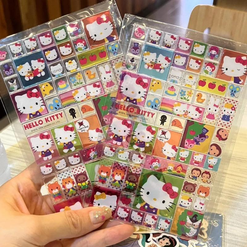 Hello Kitty Cute Fashion Cartoon Stickers Student DIY Cute Phone Case Stationery Water Cup Decoration Women Supplies Wholesale