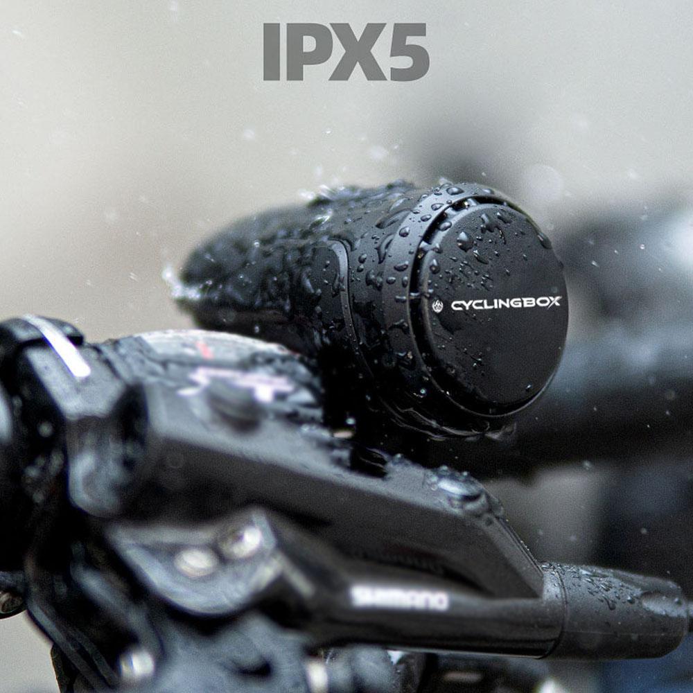 CYCLINGBOX Fahrradklingel 125dB Laut Diebstahlschutz Elektrische Fahrradhupe Tragbarer USB-Ladealarm