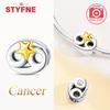 Copper Twelve Constellations Charms Shiny Star Copperbead Fit Original Bracelet Diy Fine Jewelry Gift For Women Making