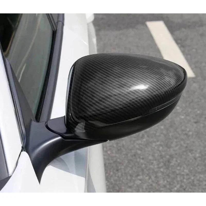 Car Rearview Side Mirror Cover Fit For Honda Accord 2018-2023 Wing Cap Sticker Door Rear View Case Trim Carbon Fiber Look