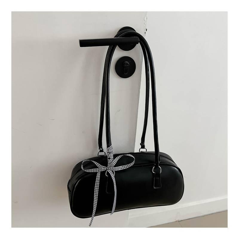 Trendy Summer 2024 Korean Style Pu Handbag For Women With Bowknot Accent