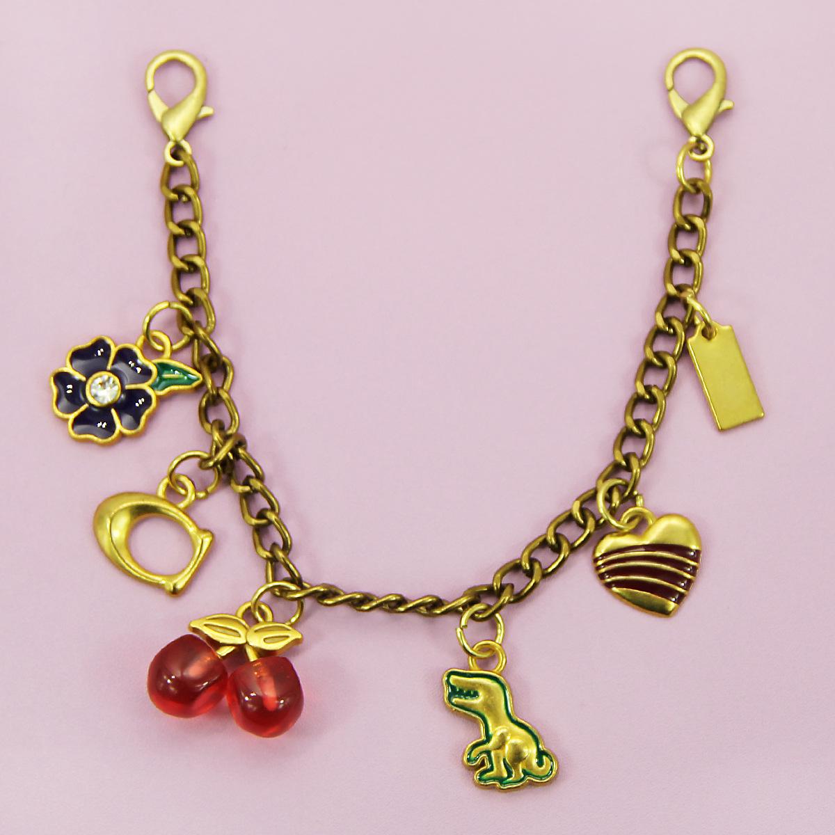 

Dinosaur Jewelry Women s Heart Handbag Cherry Crossbody with Keychain Charm