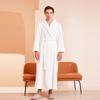 2024 Velvet Plus Size Women's Long Bathrobe - Winter European & American Style for Hotels, Salons, and Casual Wear