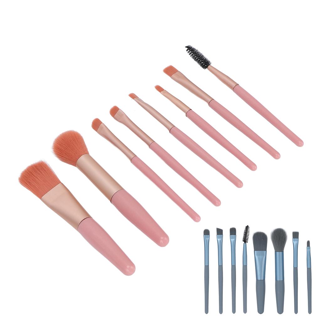8pcs Makeup Brushes Set Portable Professional Cosmetic Blending Face Powder Brushes for Women Girls