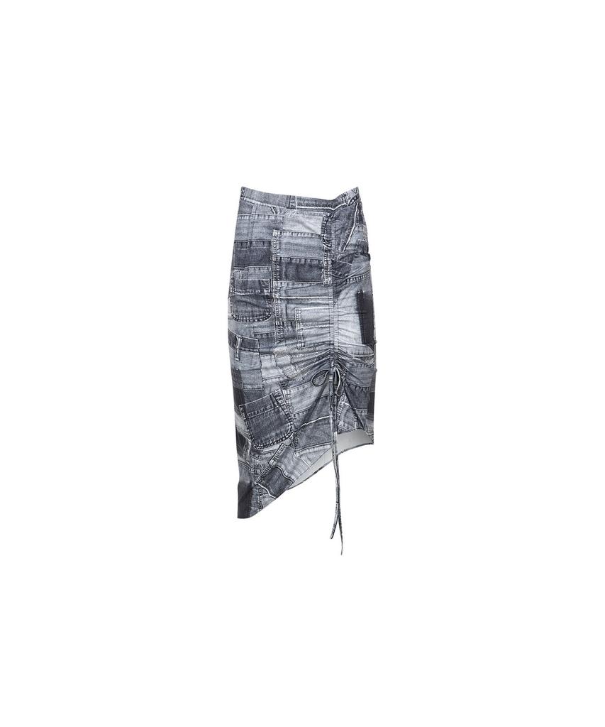 Andersson Bell Anja Patch Print Skirt Apa652W(Black)