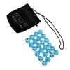 Set di 25 Pietre Runico Cristalline con Scritta Dorata Rune Incise per Decorazione Casa Meditazione Yoga