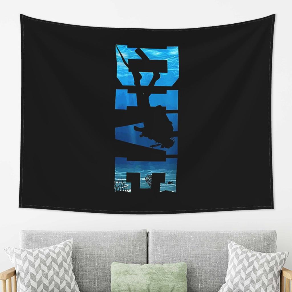 Tauchen Taucher Tauchgang Geschenk Wandteppich Dekoration Kunst Ästhetische Wandteppiche Wohnzimmer Schlafzimmer Haus Wandtuch Wandbehang