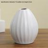 Casual White Ceramic Tabletop Vase Small Home Desktop Decoration Art Design for Flower Arrangement