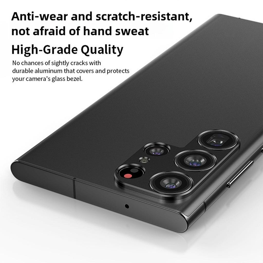 KALEBOL KLB-LPC005 For Samsung Galaxy S25 Ultra Hollow Lens Protector Aluminum Alloy Phone Camera Bezel Cover