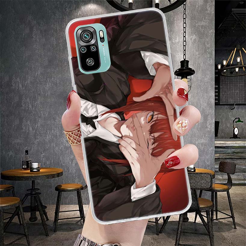 C-Chainsaw Mans Makima Soft Phone Case For Xiaomi Redmi Note 15 14 14S 13 12 Pro Plus 12S 11 11S 11E 10 10S 11T 5G Fundas Coque