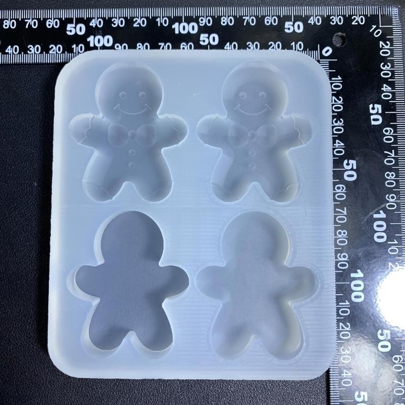 Holiday Cake Silicone Mold Christmas Chocolate Molds Gingerbreads Man Shape Baking Accessories Perfect for DIY Baking