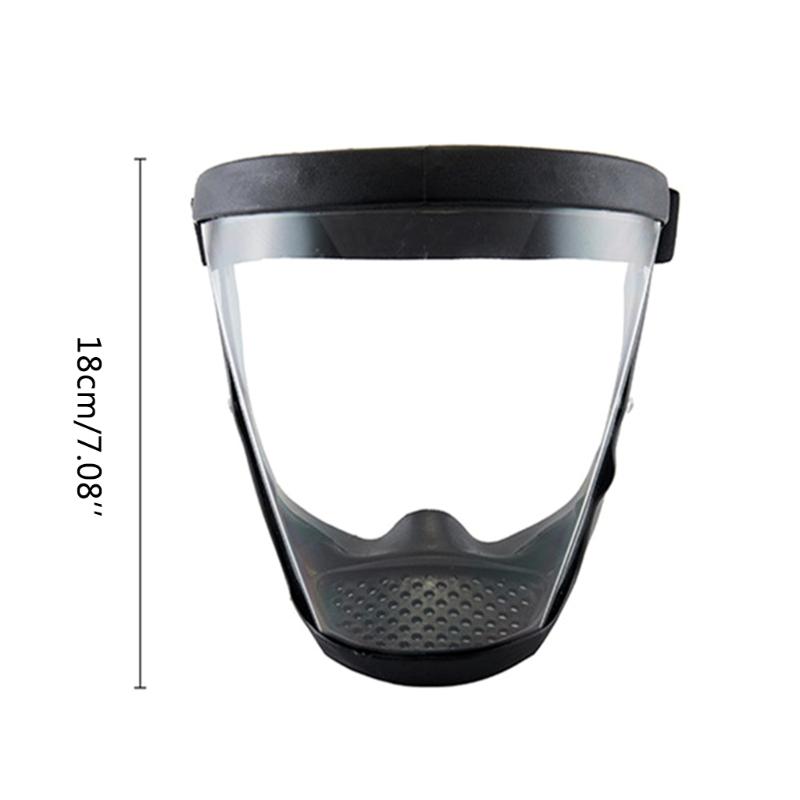 Diamond Grade Full Face Protective Fashionable Shield PC Face Black Blue Red