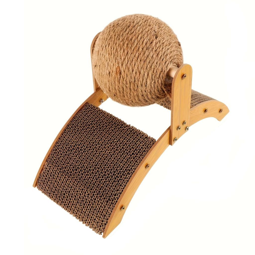 Sisal Pet Toys, Pet Scratching Boards, Wear-Resistant And Non-Shedding Scratching Balls, Arched Ferris Wheel-Shaped Pet Scratching Boards