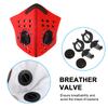   Warm Anti Dust Pollution Dustproof Filter Half Face Mask for Outdoor Cycling(Red)