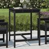 VidaXL Garden Table Black 82.5x82.5x110 Cm Solid Pine Wood 824085