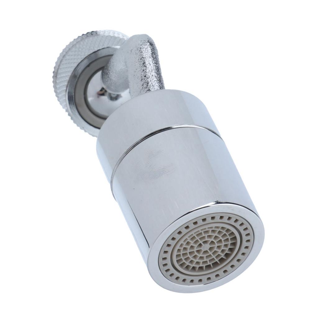 720 Grad Drehbarer Spülbeckenhahn Belüfter Sprühkopf mit 2 Wasserauslassmodi 4 Schichten Netzfilter M24