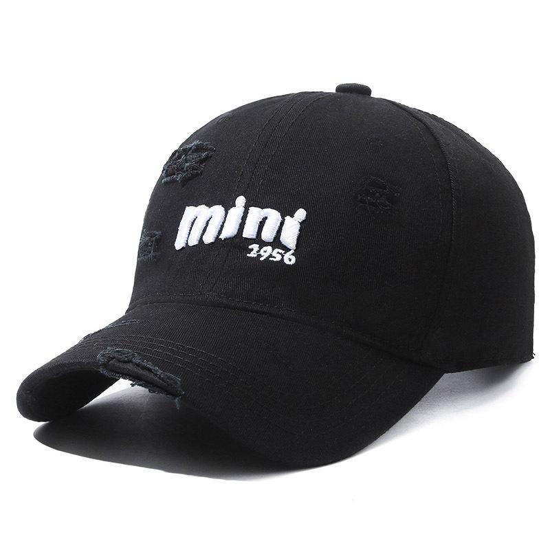 Letter Embroidery Cap Women's Spring Autumn Baseball Cap Ponytail Panama Cap Summer Men's Outdoor Hole Sunscreen Cap