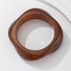 Vintage Coloful Irregular Acrylic Resin Chunky Bangles for Women Hip Hop Geometric Wide Kpop Bangle Bracelets Couple Jewelry Pulseras
