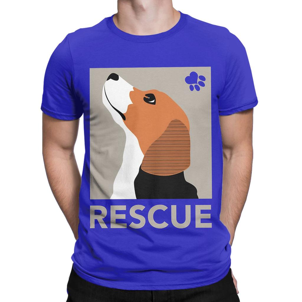 Rescue Beagle Funny 100 Cotton Tshirt Beagle Tees Tops For Unisex
