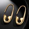 Sicherheitsnadel Ohrringe für Damen Minimalistische Hoop Pin Ohrringe Moderne Ohr-Creolen Stecker für täglichen Schmuck Street Dating Party