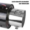 With Red/Blue LED Flaming Luminous Universal Car Modified 63-65mm Inlet Carbon Fiber Tail pipes Car Exhaust Muffler Pipe