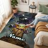 Personalized Name Yoda's Legacy Living Room Non-Slip Area Rug Soft Carpet for Bedroom Kids Playroom Sofa Office Home Decor Doormat