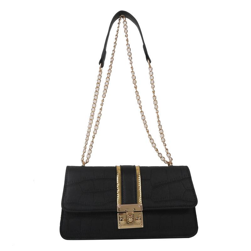 Trendy Women's Shoulder Bag Stylish Chain Crossbody Bag Fashionable Small Square Bag