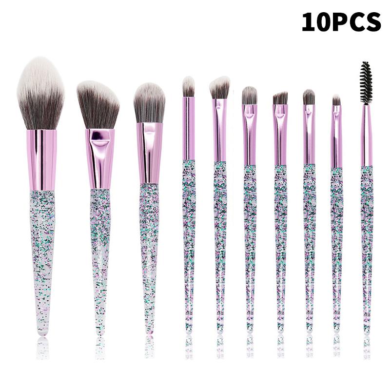 8/10 Stück Make-up Pinselset Professionell Superweich Detailpinsel Rougepinsel Foundation Concealer Lidschattenpinsel Beauty-Tools