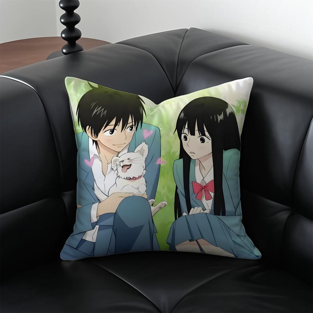 Classic comics KKimi Ni TodokeS Cushion Cover Pillow Case Antidustmite Invisible zipper silky plush cushion