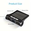 Solar Power TPMS Tire Pressure Monitoring System USB Rechargeable with 4 External Sensors Real-time Temp Alarm for Car SUV MPV Pickup